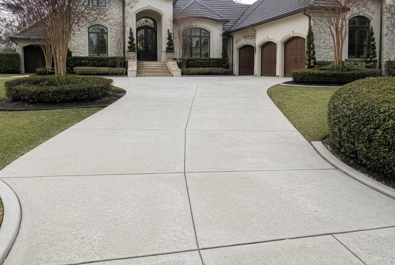 Concept example: exterior surface after professional cleaning